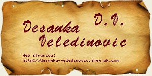 Desanka Veledinović vizit kartica